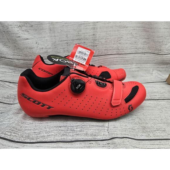 Scott Road Comp Boa Bike Cycling Shoes RED Men's Size 44 EU / 10 US - Picture 1 of 12